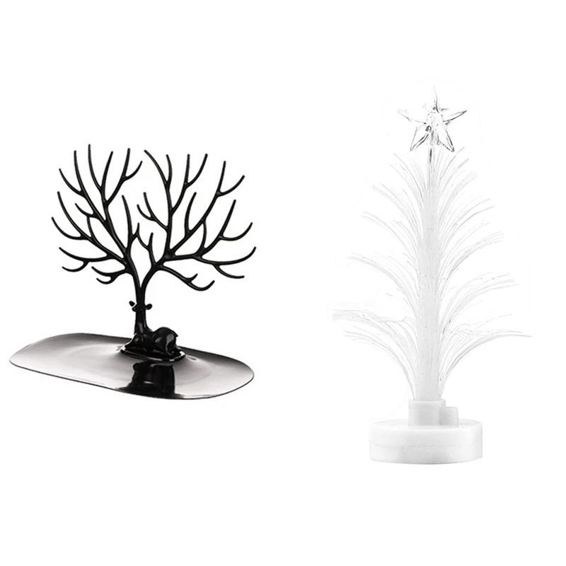 

Цветной СВЕТОДИОДНЫЙ ночной Светильник из оптического волокна, декоративный светильник с полкой для хранения ювелирных изделий, стойка дл...