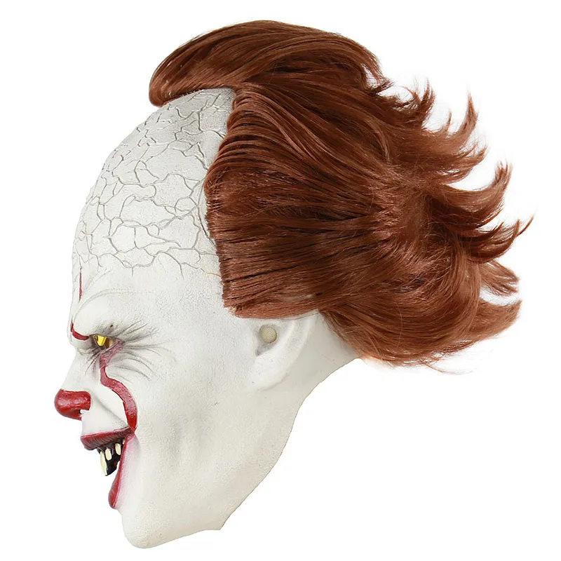 Clown Silicone Back Soul Mask Cos Head Set Halloween Horror Props Natural Latex Adult Code Hot Selling |