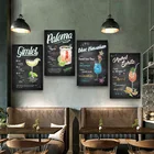 Западный ресторан клуб бар паб кафе коктейли Напитки плакаты и принты столовая кухня стены искусство картины на холсте