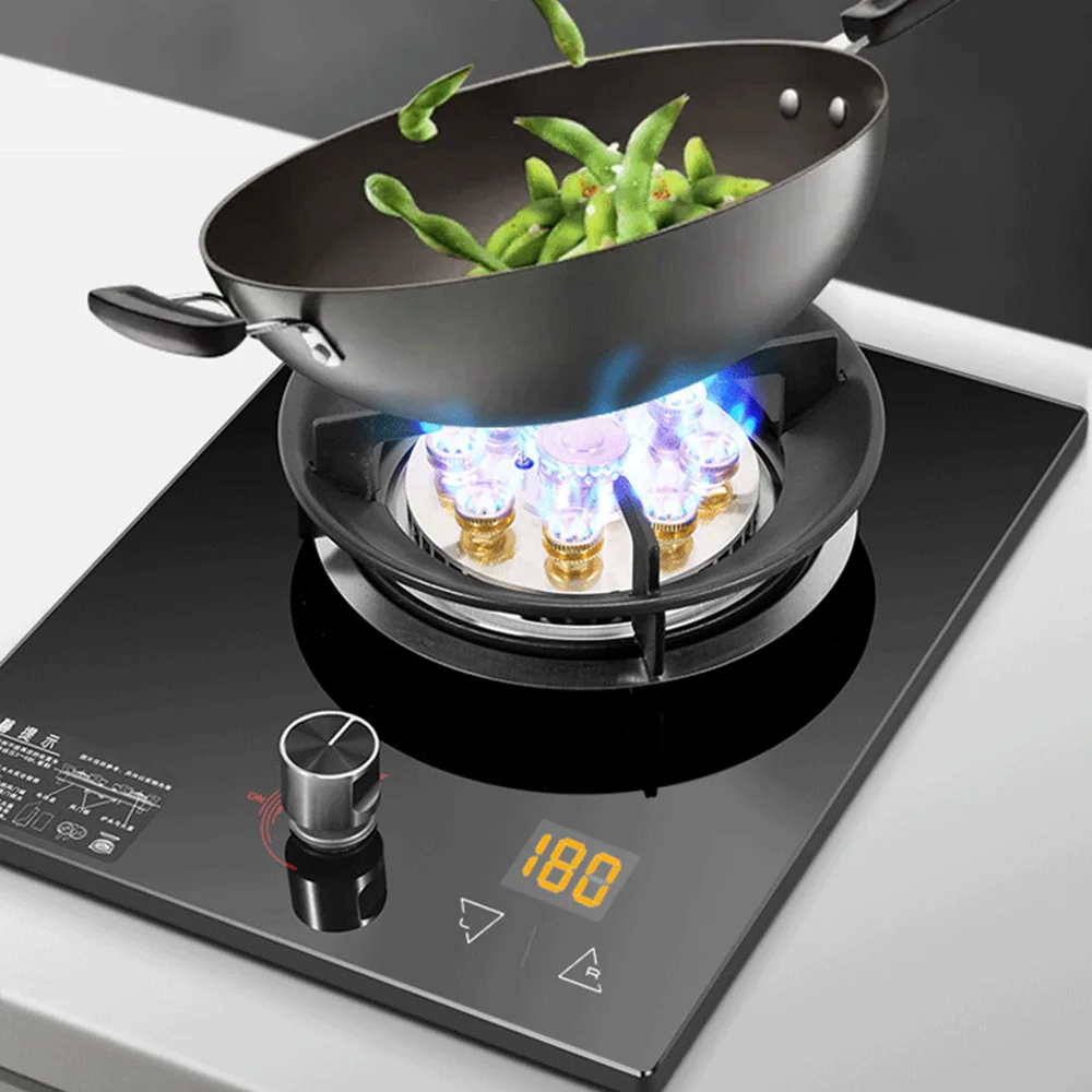 Kitchen Cooktop Stove Embedded Gas Stove Household Single Stove Natural Gas Desktop Hot Stove Timed Liquefied Gas Cooker