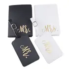 1 комплект, багажная бирка из искусственной кожи, mrMrs. Чехол для паспорта, Обложка для пар, органайзер для путешествий для паспорта