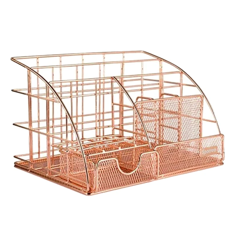 

AU42 -Multi Purpose Desktop Storage Box with Pen Holder Paper Storage Box and Desk Drawer Storage Box for Office Bedroom