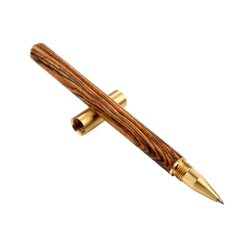 Высококачественная Черная роскошная деревянная шариковая ручка деловые подарки