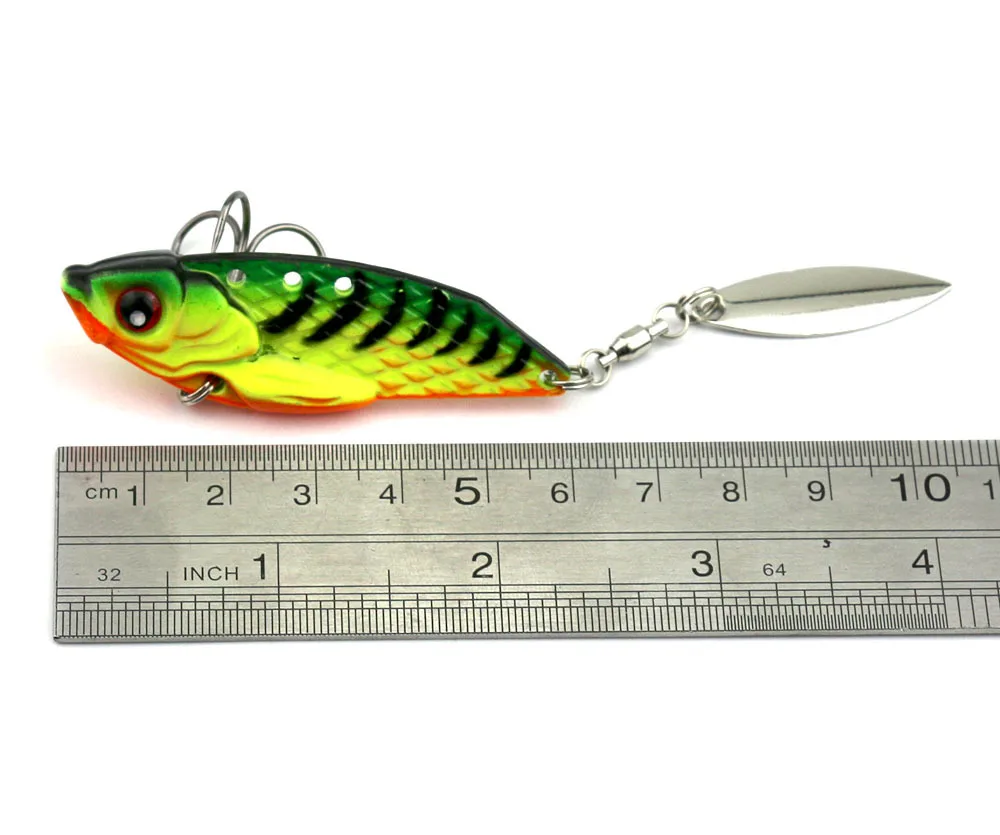 1 шт. набор рыболовных приманок ложка металлическая VIB блестки рыба жесткая