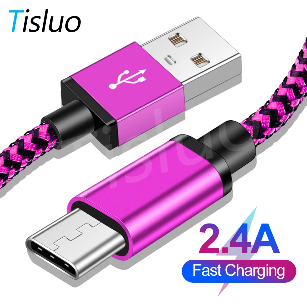 

Tisluo USB Type C Cable for Samsung S10 S9 Fast Charging Type-C Charger Data Cable for Redmi note 8 pro Huawei USB-C Wire 1M