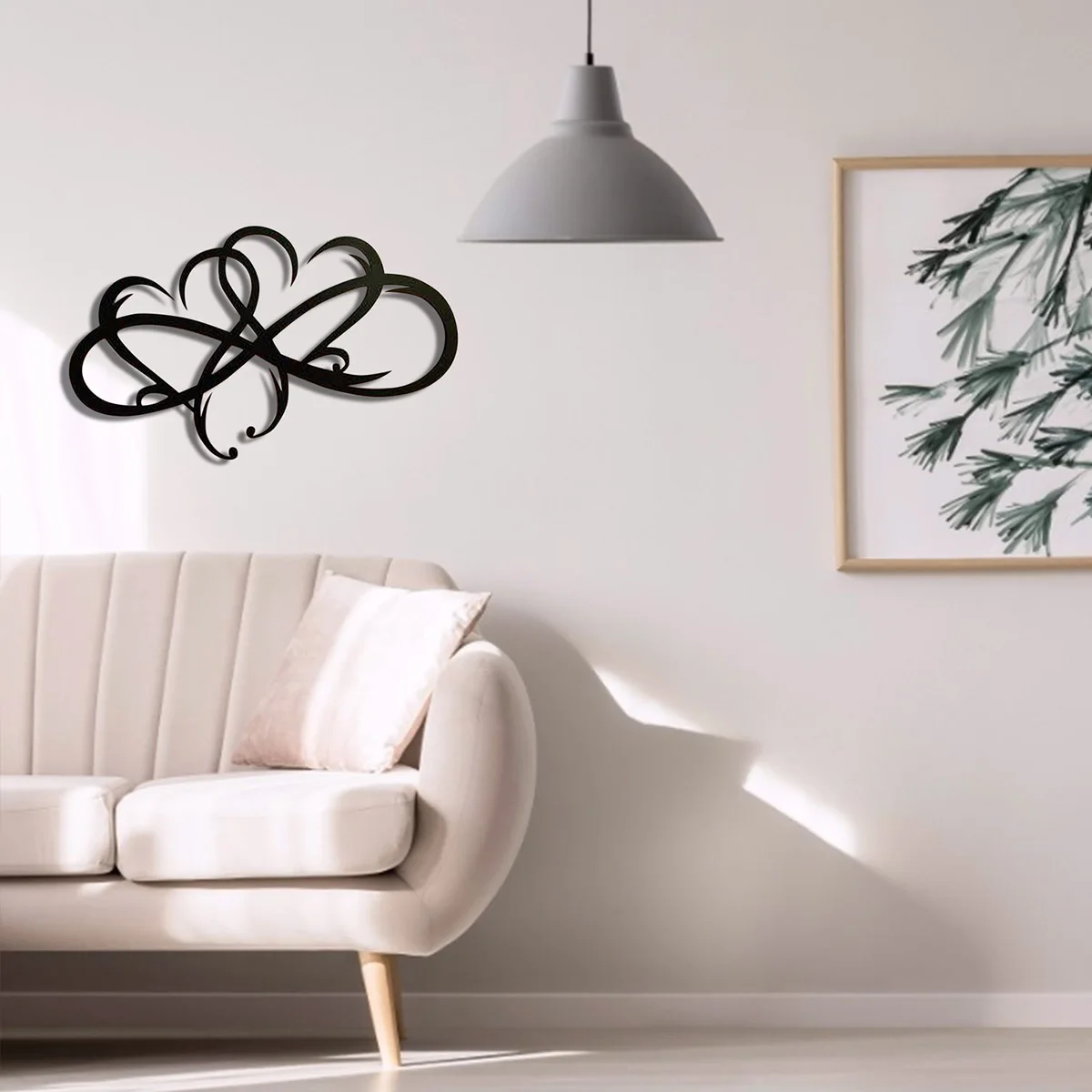 Вечная любовь сердце знак металлический Настенный декор искусство