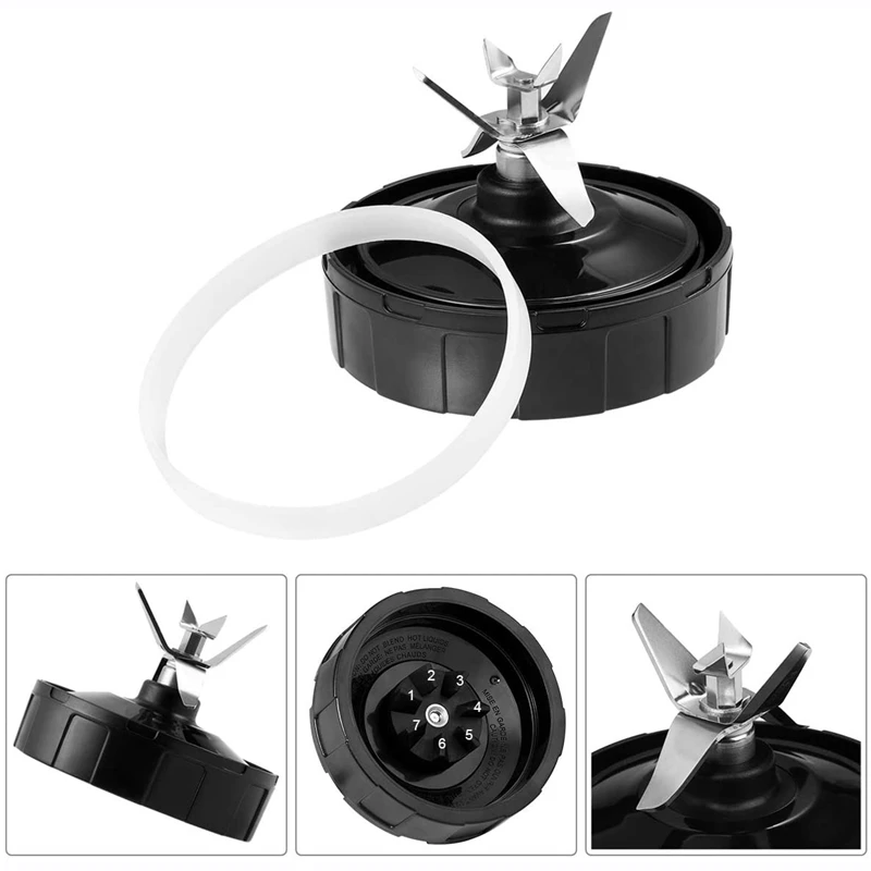 Запчасти для авто Блендер с ниндзя 2 шт 7 плавники нижнего лезвия и 1 шт. резиновая