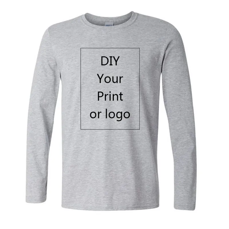 Футболка мужская свободного покроя хлопковая тенниска с длинным рукавом майка в