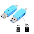 Универсальный Micro USB 2 в 1 OTG Кардридер высокоскоростной USB OTG TFSD для Android компьютерные удлинители Разъем конвертер