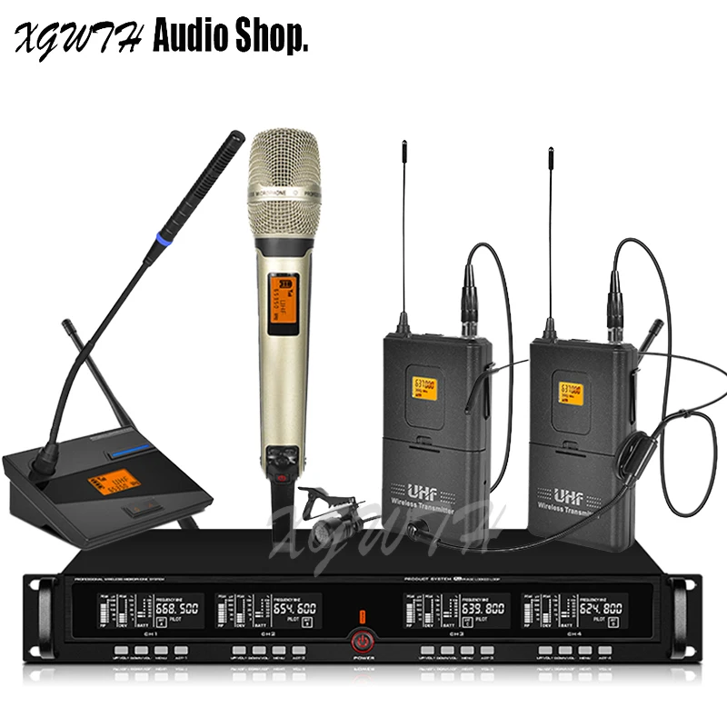 XGWTH UHF Цифровая беспроводная микрофонная система Автоматическая супер