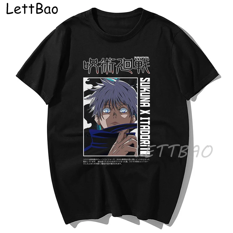 

Jujutsu Kaisen T Shirt Women Cartoon Japanese Tee Shirt Summer Anime Tshirt Funny Sukuna Short Sleeve Goth Aesthetic Shirt 2021