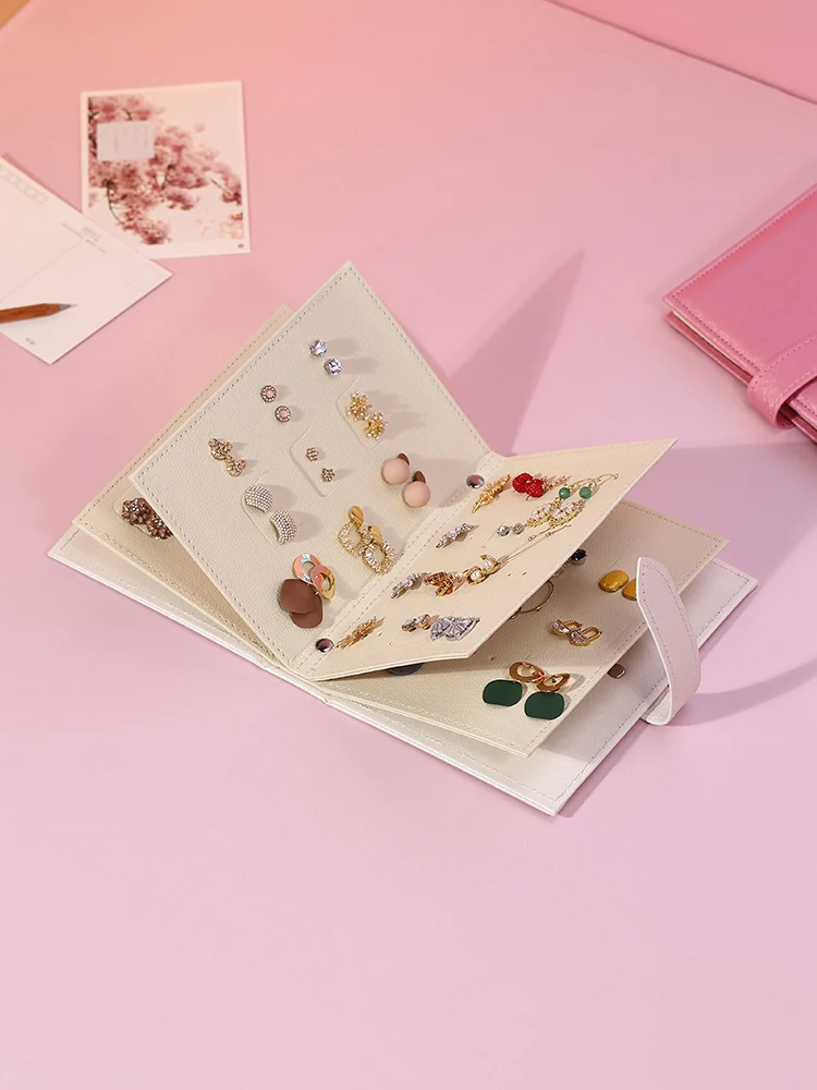 Earrings Earrings Storage Book Korean Creative Jewelry Storage Box Jewelry Box Small Exquisite Ins Wind Jewelry Book