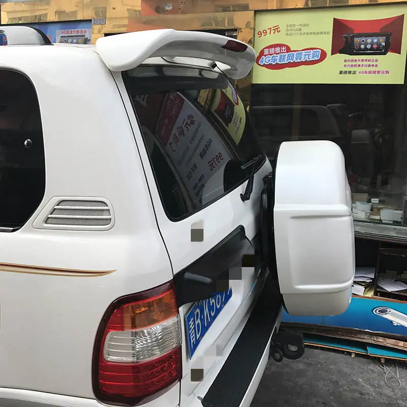Osmrk Неокрашенный задний крышный козырек из АБС-пластика спойлер для toyota Land cruiser