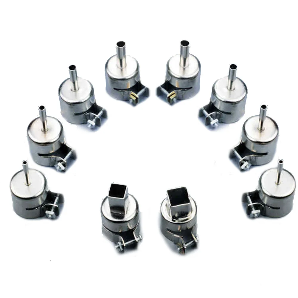 

8pcs Heat Nozzles Solder Welding Kit Tool For 850/852 Hot Air Soldering Station