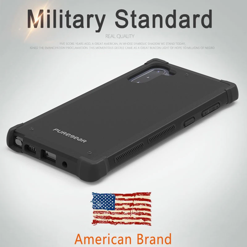 Защитный чехол PureGear (американский бренд) для Samsung Galaxy Note10-Plus, противоударный, по военным стандартам от AliExpress RU&CIS NEW