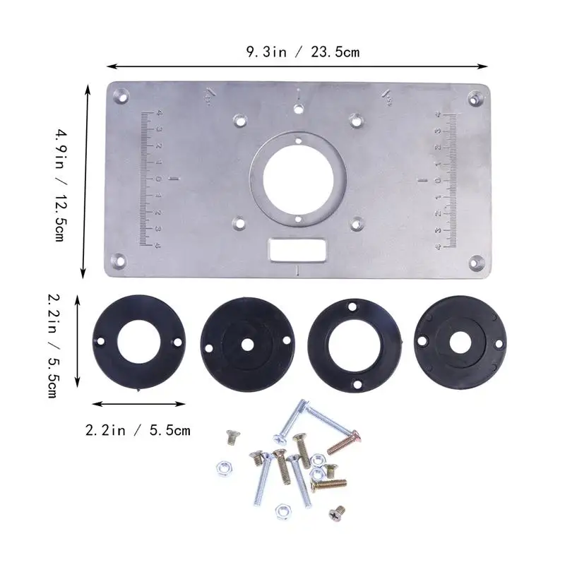 

Multi-Functional Router Table Insert Plate Set For Woodworking Bench MAKITA 700C - 235mm X 120mm X 8mm