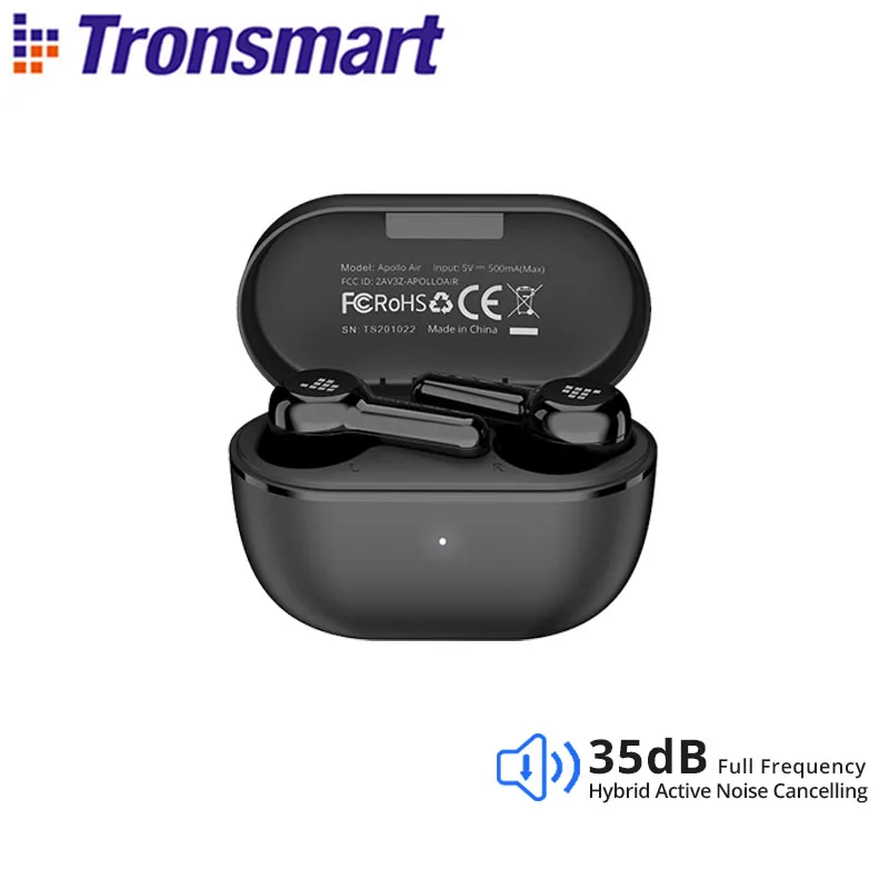 Беспроводные наушники Tronsmart Apollo Air активное шумоподавление Bluetooth 5 2 с QualcommChip aptX |