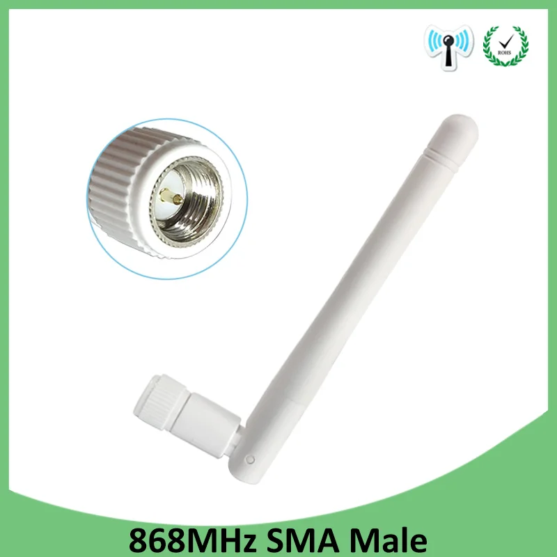 Антенна LORA 868 МГц 10 шт. 915 3dbi SMA Штекерный разъем GSM антенна наружный ретранслятор