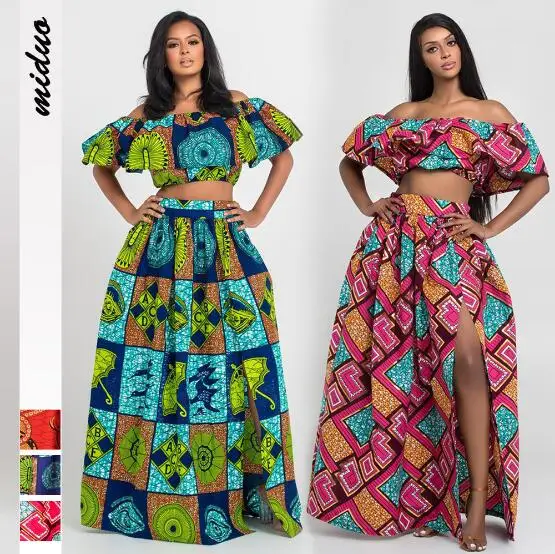 Новые африканские топы юбки комбинезоны с открытыми плечами эротическое