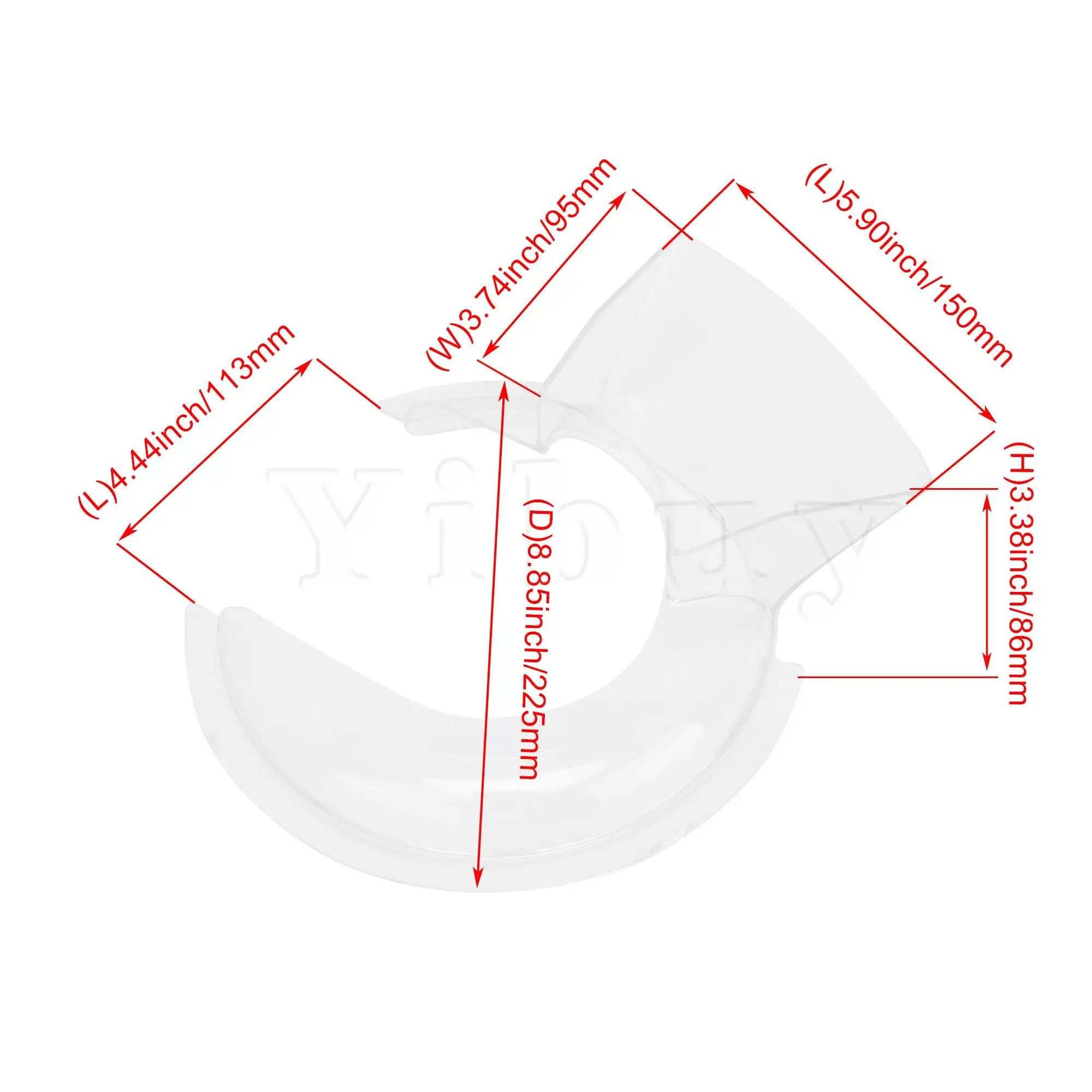 

W10616906 Pouring Shield Replacement for KitchenAid Mixer 4169995 417607