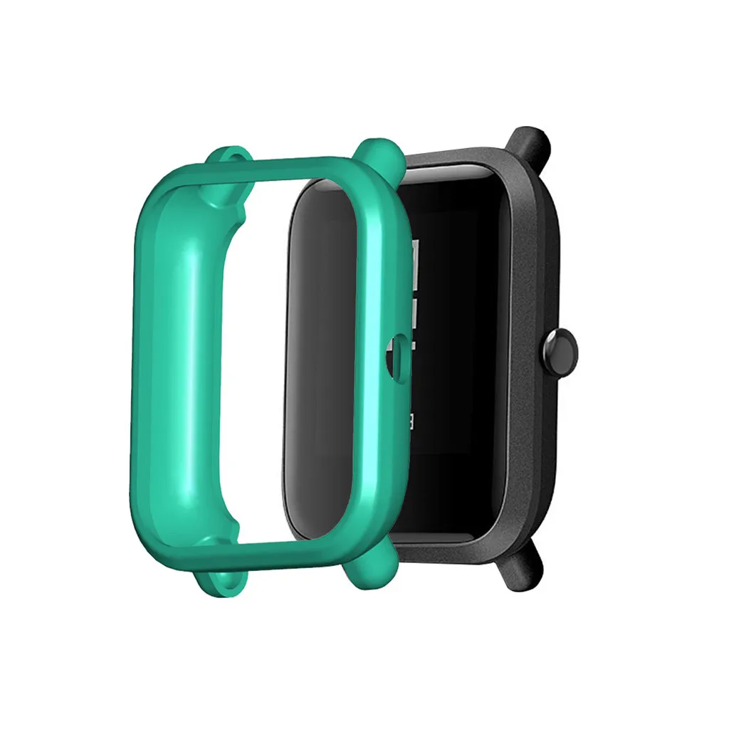Мягкий ТПУ защитный силиконовый чехол для Xiaomi Huami Amazfit Bip Youth Lite WatchSmart аксессуары защитная рамка