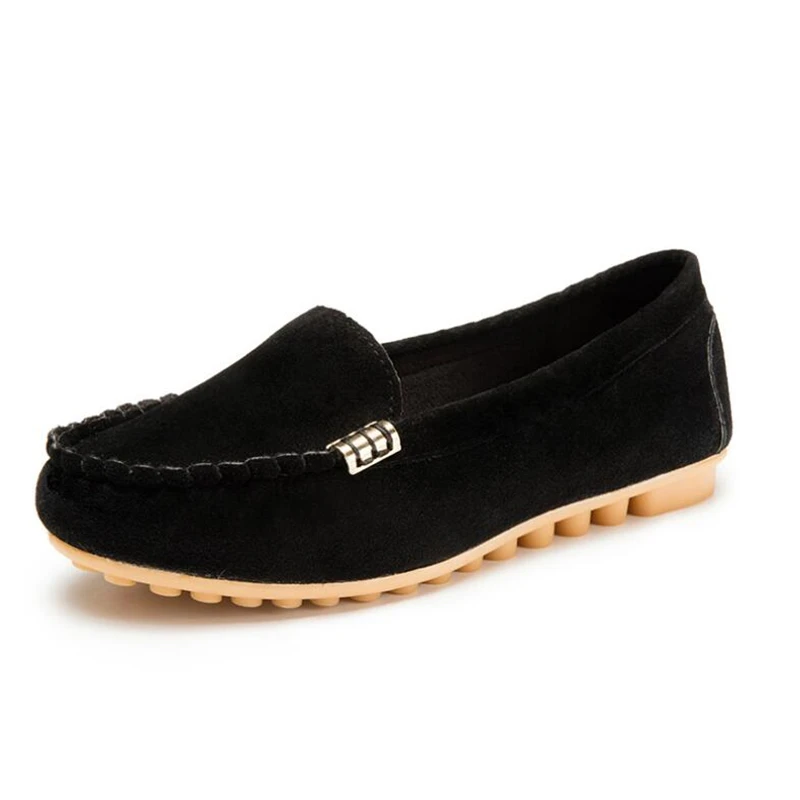 

Women Flats Shoes Female Casual Loafers Shoes Slips Leather Flat Women's Spring Autumn Soft Round Toe Shoes