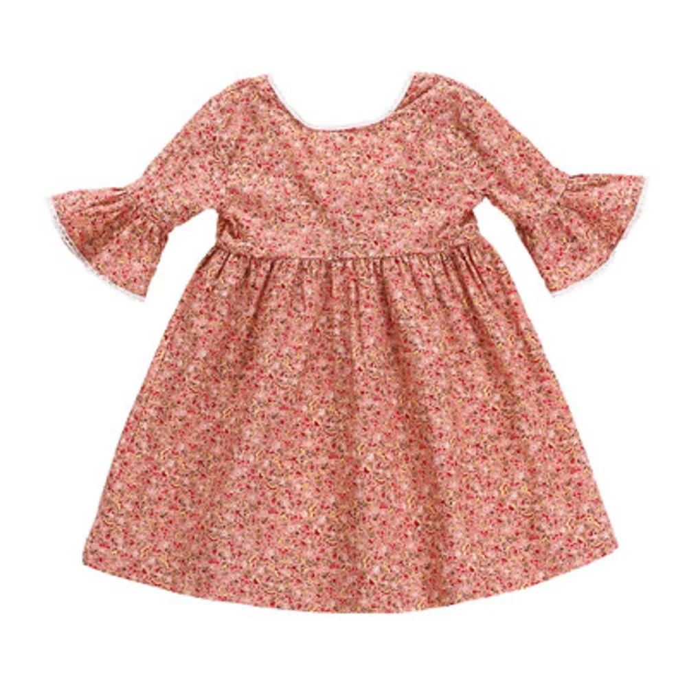 

Toddler Girls Dresses Summer 2019 Kids Girl Dress Cotton Spring Clothes Flare Sleeve Children's Princess Baby Girl Clothing Kid