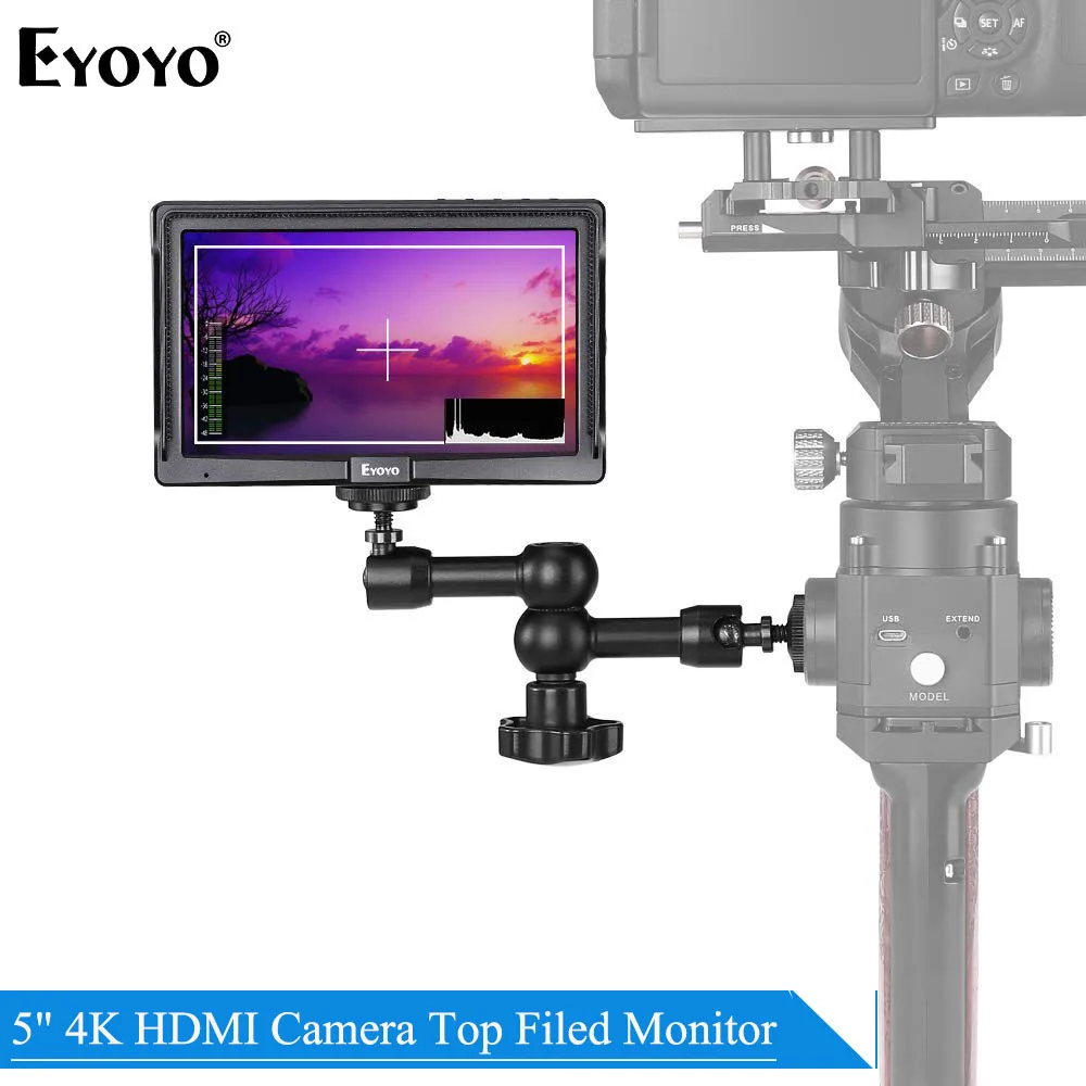 Eyoyo E5 5 дюймов полевая DSLR камера монитор портативный мини ips на камеру видео