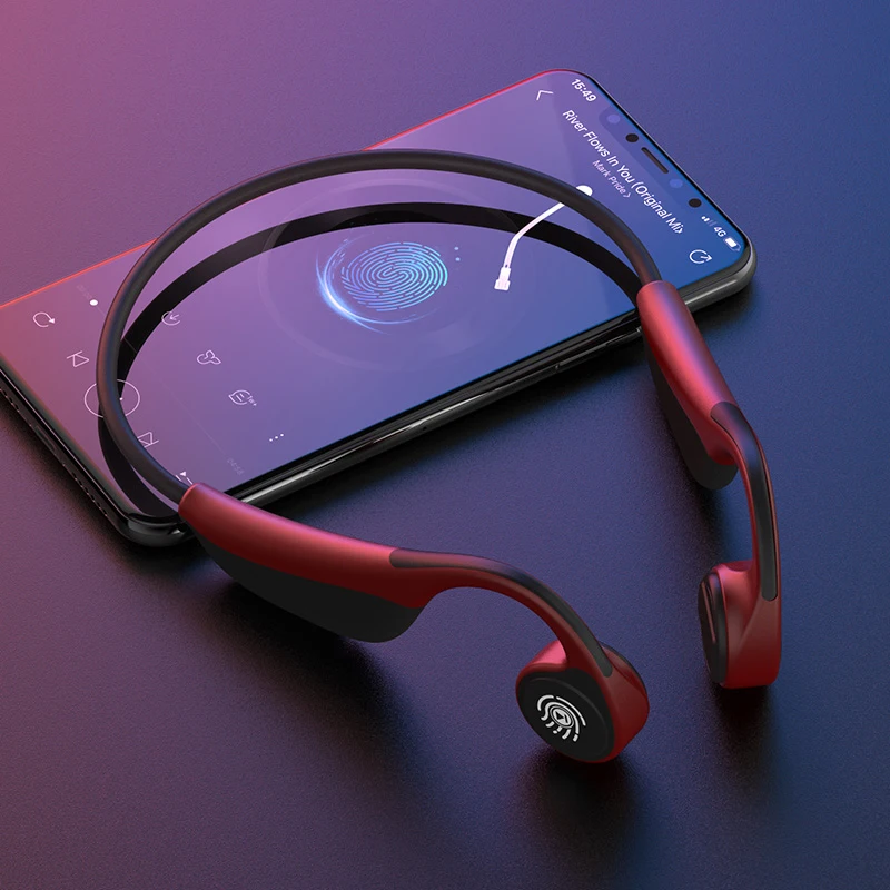

Bone Conduction Headphones Bluetooth 5.0 wireless Sports Earphone Headset Stereo Hands-free with microphone For Running Headsets