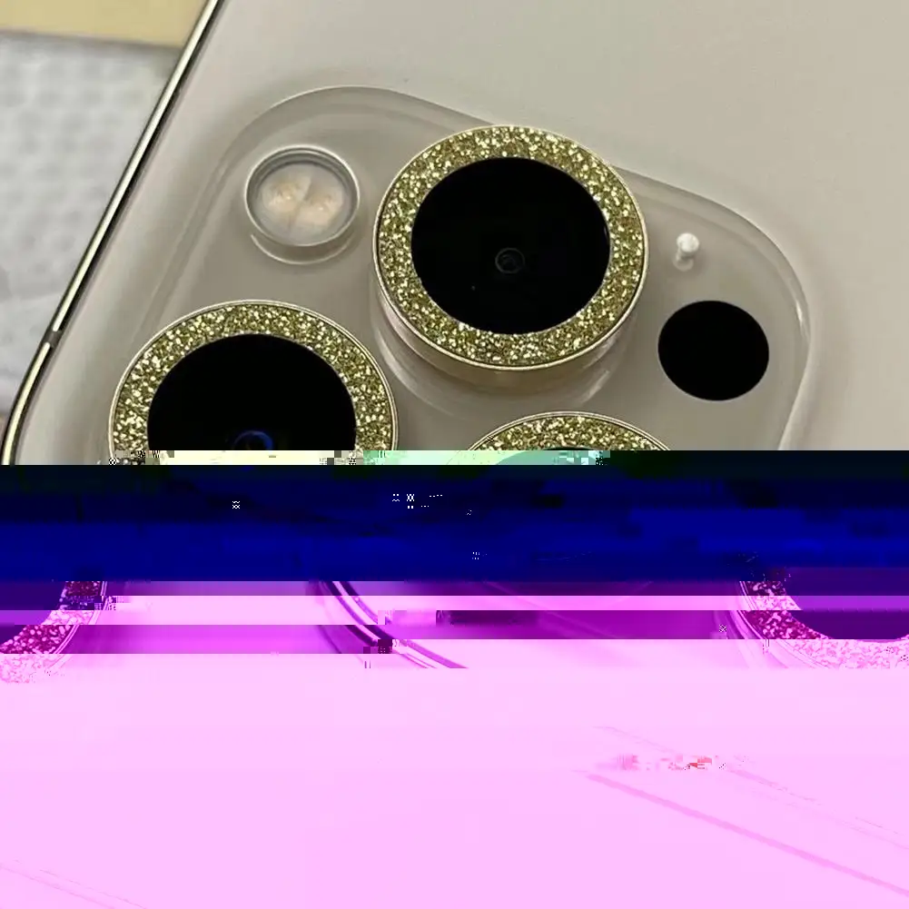 

Mobile Phone Lens Protection Ring Diamond Camera Lens Tempered Glass Hawkeye For Apple 12promax 11 Mini