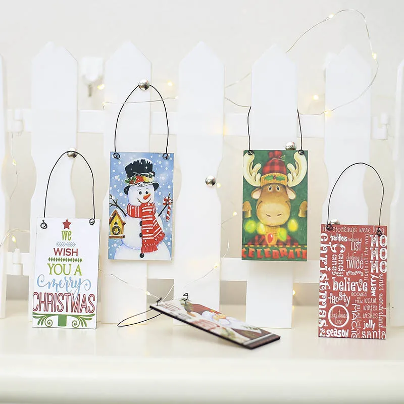 Подвеска в виде Санта Клауса снеговика оленя украшение на новый год