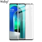 3D закаленное стекло с изогнутыми краями для LG, бархатная лампа для защиты экрана LG, бархатное стекло для LG, бархатная лампа для смартфона 6,8