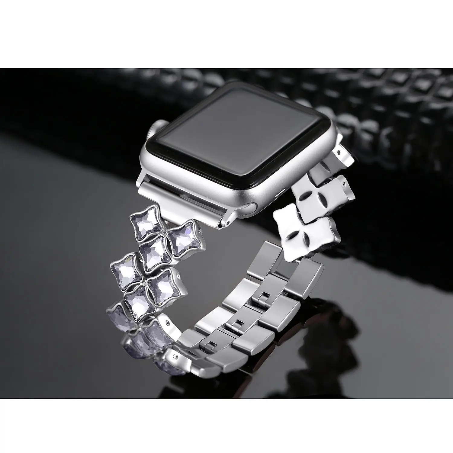 Beiziye бриллиантовый ремешок из нержавеющей стали для Apple Watch 38 мм 42 мм браслет pulseira женский ремешок для iWatch 40 мм 44 мм серия 5 4 3 2
