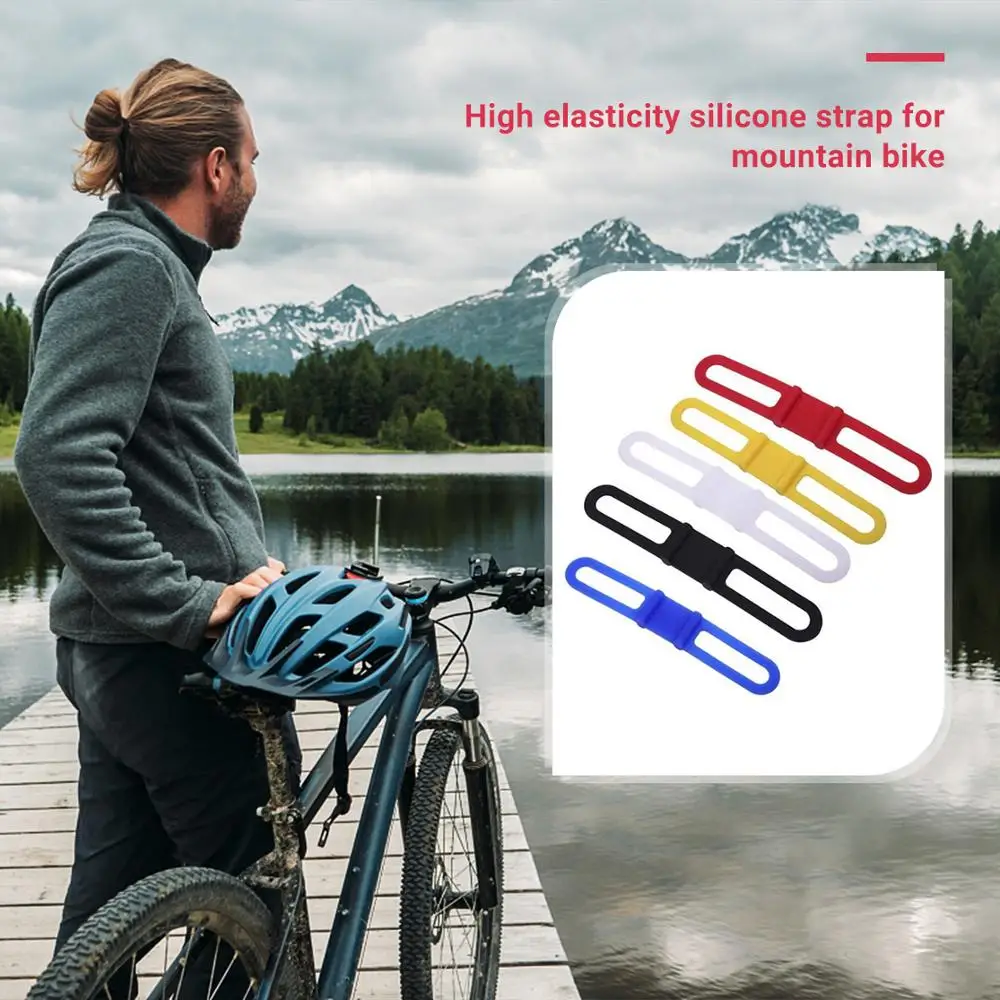 

Multifunction Silicone Band for MTB Cycling Ribbon Tie Universal Bike Flashlight Phone Strap Mount Holder Bicycle Accessories