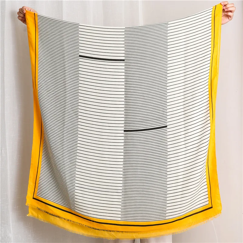 Пляжный шарф роскошный брендовый вискозный большой хиджаб небольшой с рисунком