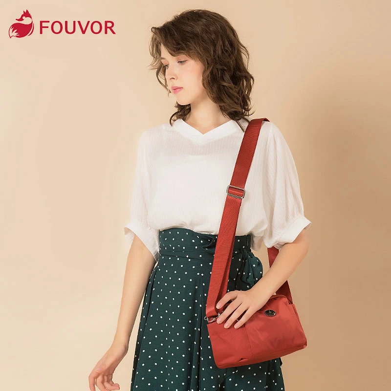 

Женская сумка через плечо Fouvor, из нейлона, маленькая, 2786-01