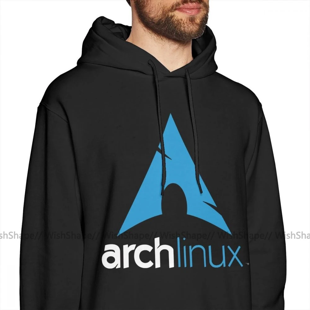 Linux худи Arch Linux товары толстовки Мужской Хлопковый пуловер с капюшоном с длинным рукавом зима XL уличная одежда красные милые толстовки