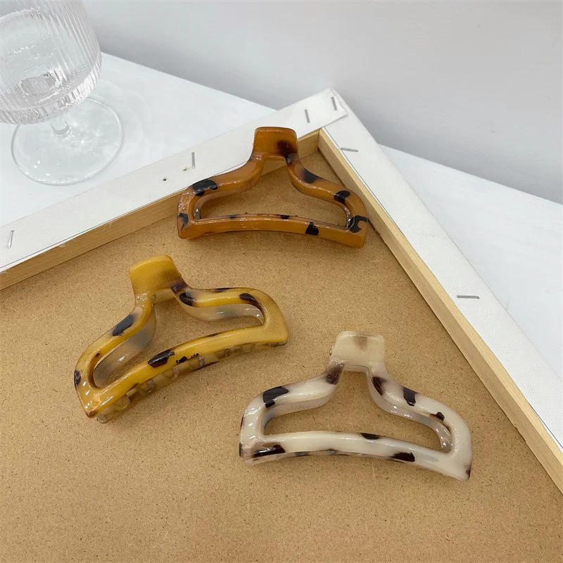 

New Leopard Print Colorful Hair Claw Clip Hair Accessories for Women