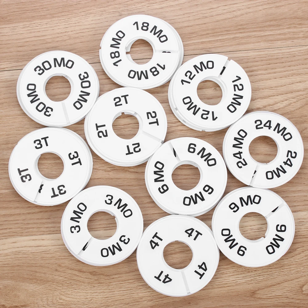 5 шт. круглые разделители для одежды детей|Этикетки одежды| |