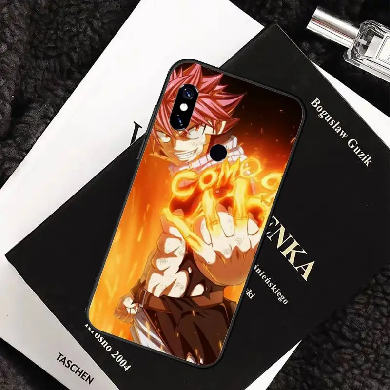 

Japanese anime Fairy Tail pattern Phone Case For Xiaomi Redmi 7 8 9t a3Pro 9se k20 mi8 max3 lite 9 note 9s 10 pro