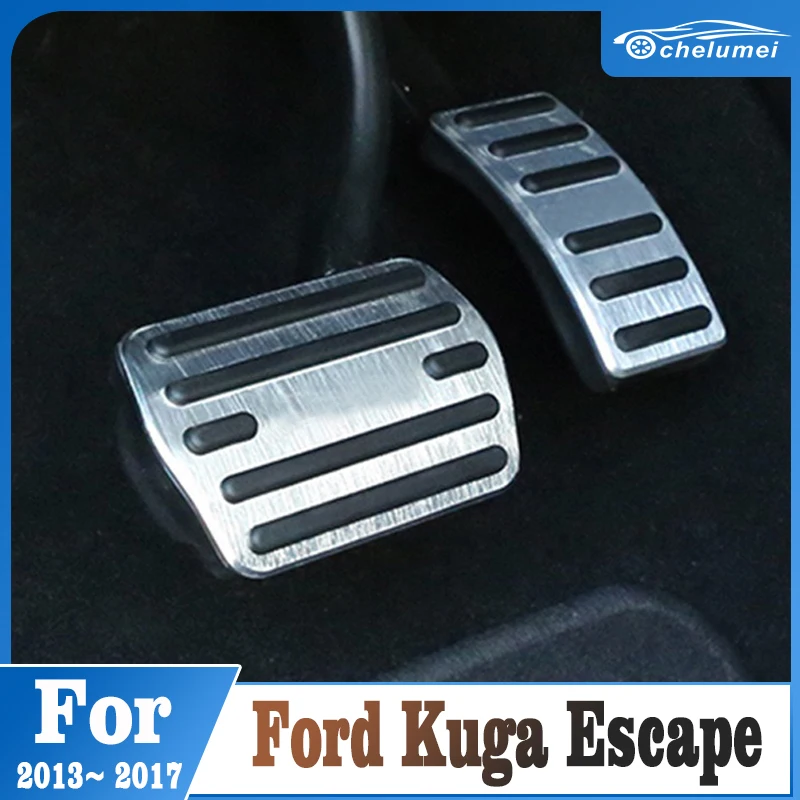 

Car Accelerator Brake Foot Pedal Cover Enclosure Mat For Ford Kuga Escape 2013 2014 2015 2016 2017 Interior Retrofit Accessories