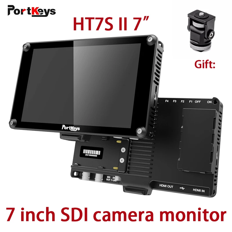 

Portkeys HS7T II 7 inch camera monitor Metal Edition 4K SDI HDMI 1200nit HIGH Bright 3D LUT Histogram for camera DSLR