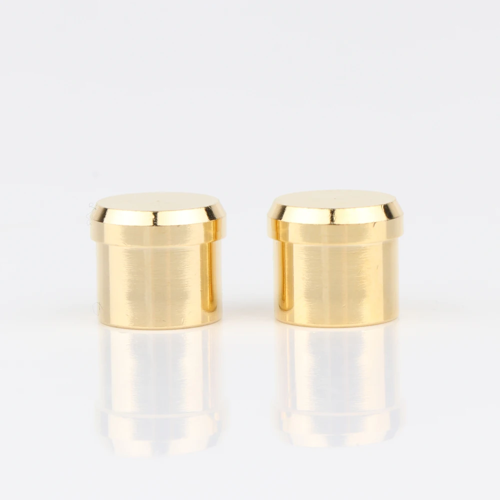 Preffair позолоченная штепсельная Вилка RCA короткий телефонный разъем защитный