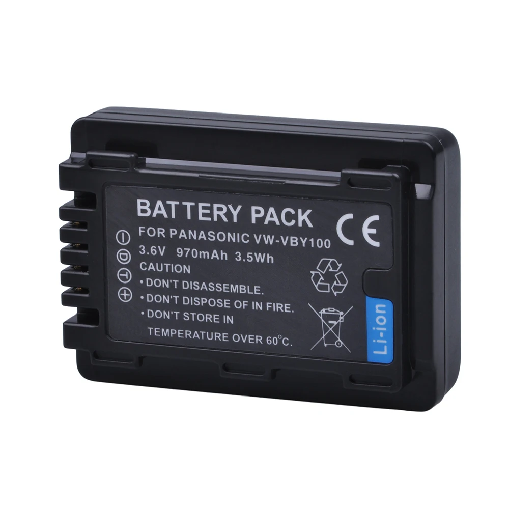 2 шт. литий ионный аккумулятор 3 6 в 970 ма · ч для VW VBY100 Panasonic с зарядкой от ионной
