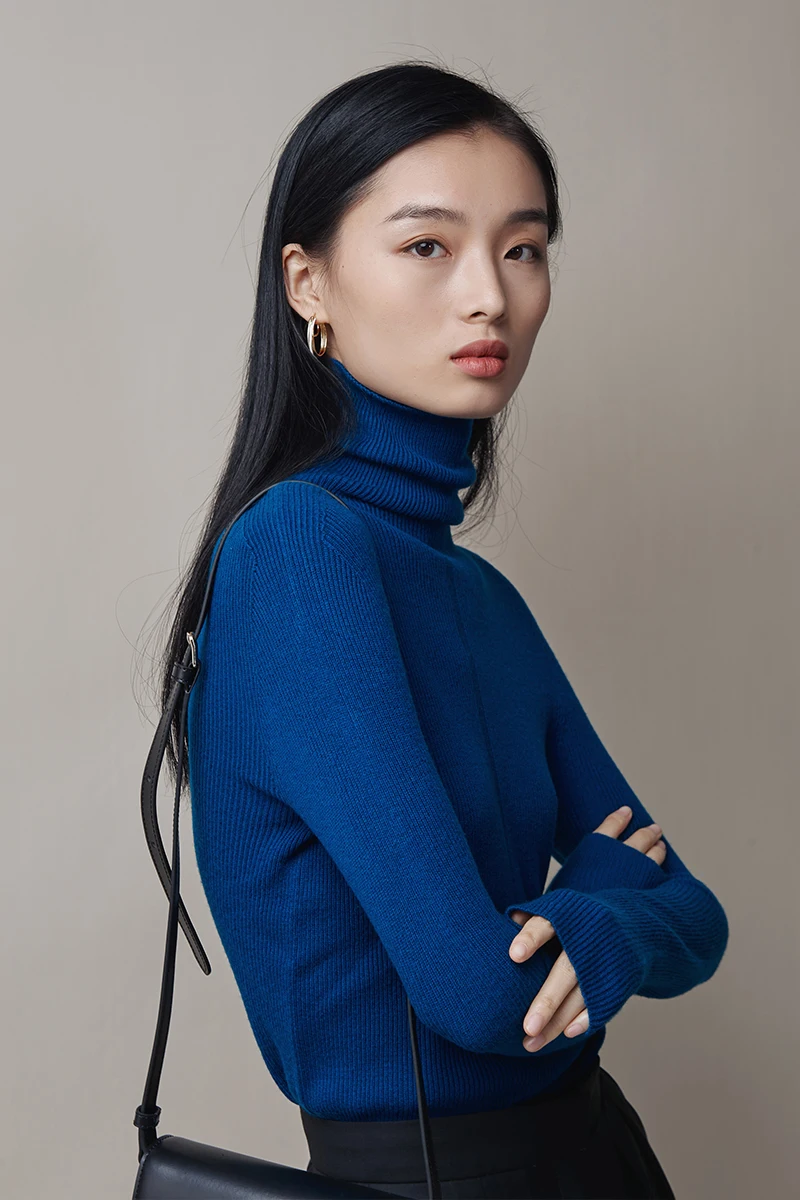 

Sweater Woman new autumn and winter long sleeves with a slim bottom blouse half turtleneck sweater XBQ19