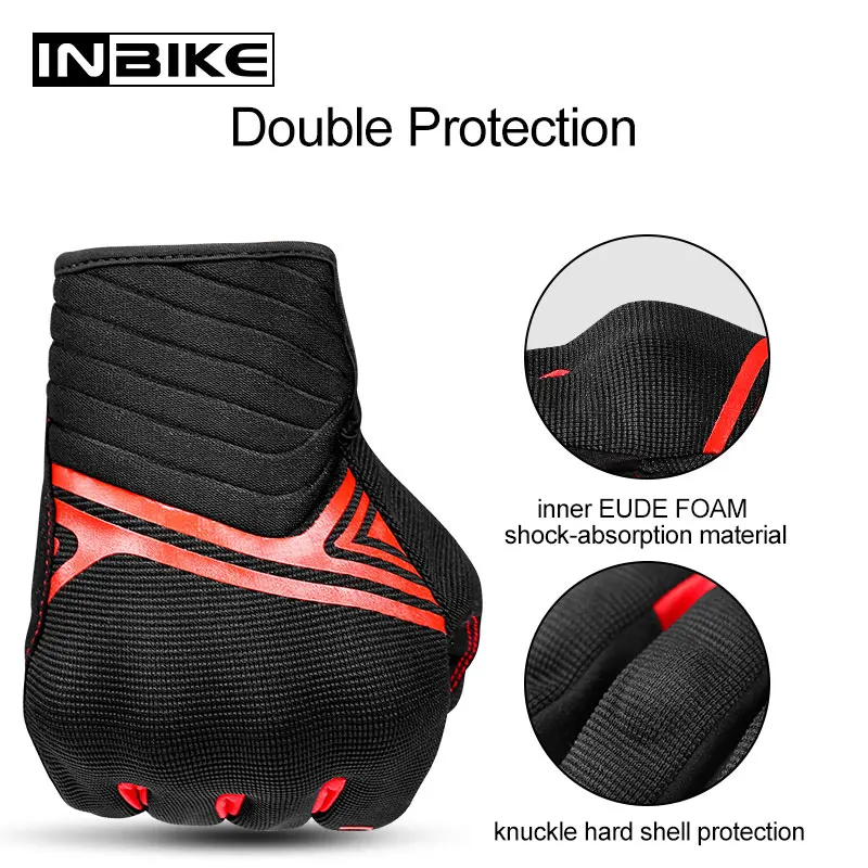 Перчатки INBIKE мужские с защитой от ударов ТПР твердая оболочка спортивные уличные