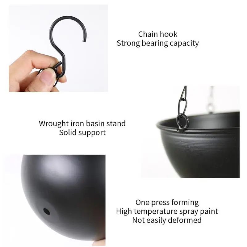 

Metal Flower Pot Plant Hangers Chain Wall Hanging Planter Basket Flowerpots Plant Holder Garden Pots Planters Balcony Decoration