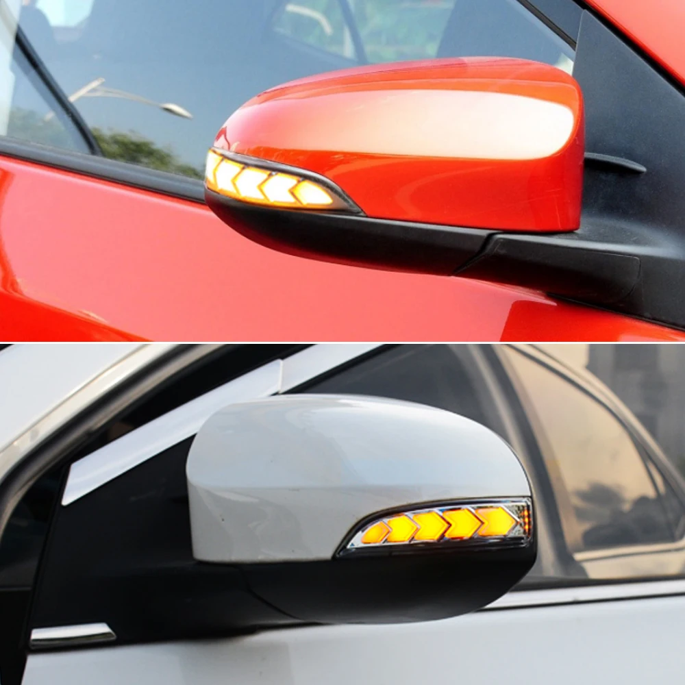 

LED DRL Flowing Side Rear-view Mirror Dynamic Turn Signal Light Lamp For Toyota Vios Altis Yaris Corolla Camry Accessories