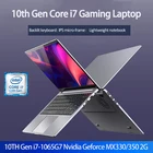 15,6-дюймовый игровой ноутбук Intel Core i7-1065G7 diageforce MX350 64 Гб 2 ТБ SSD Windows 1011, металлический игровой ноутбук с подсветкой