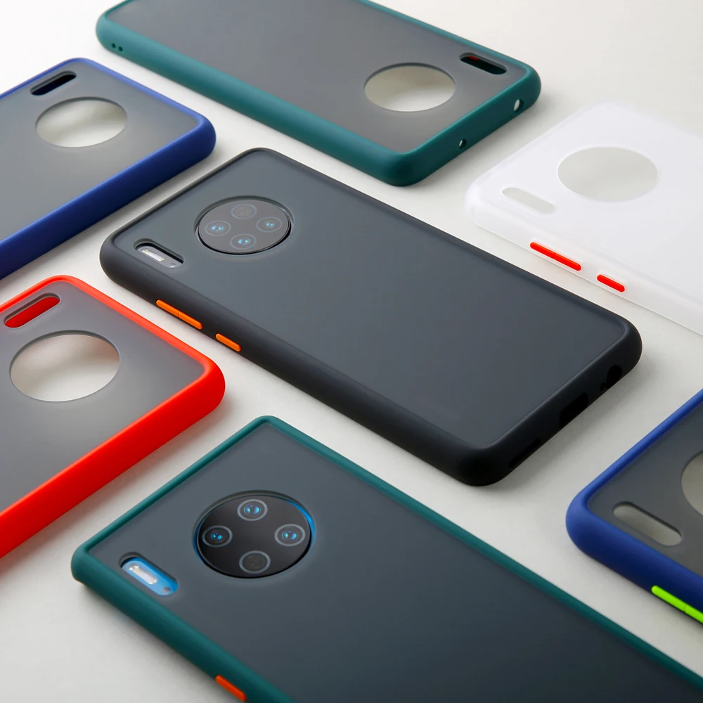LECAYEE бампер чехол для телефона Huawei Mate 40 30 20 Pro задняя крышка P40 Lite здоровый